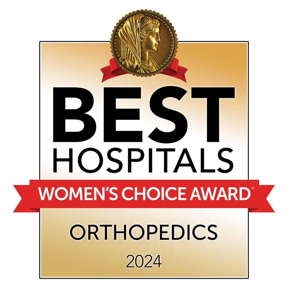Best Hospitals, Women's Choice Award for Orthopedics 2024