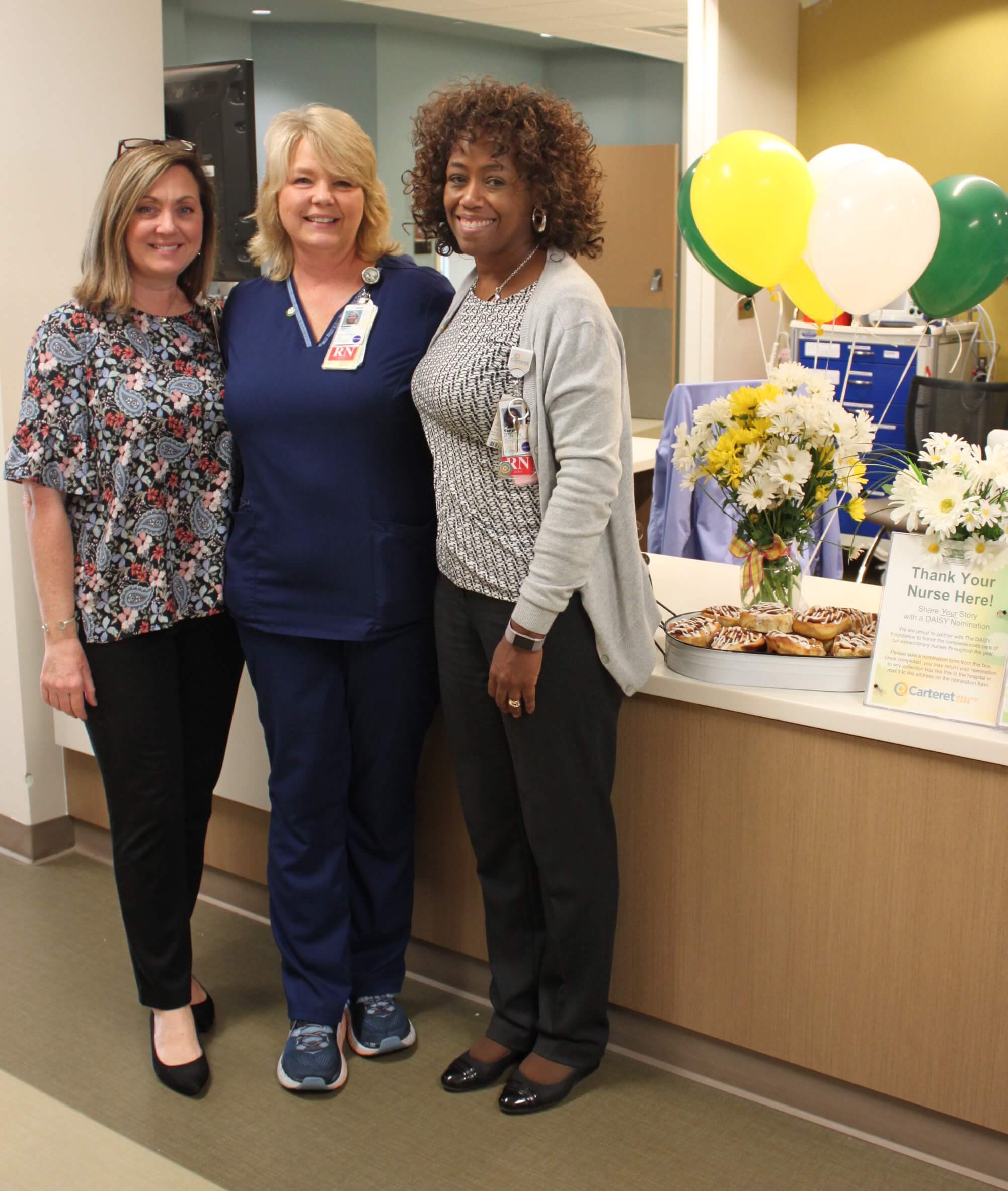 Susan Williams and coworkers at Carteret Health Care